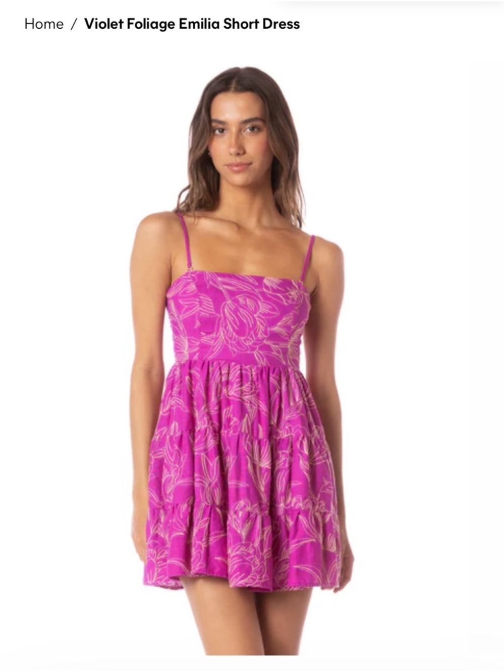 Maaji Violet Foliage Emilia Short Dress
